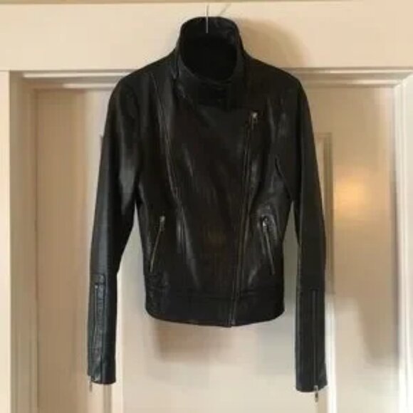 Mackage for Aritzia Kenya black leather motorcycle jacket XS - Picture 2 of 14